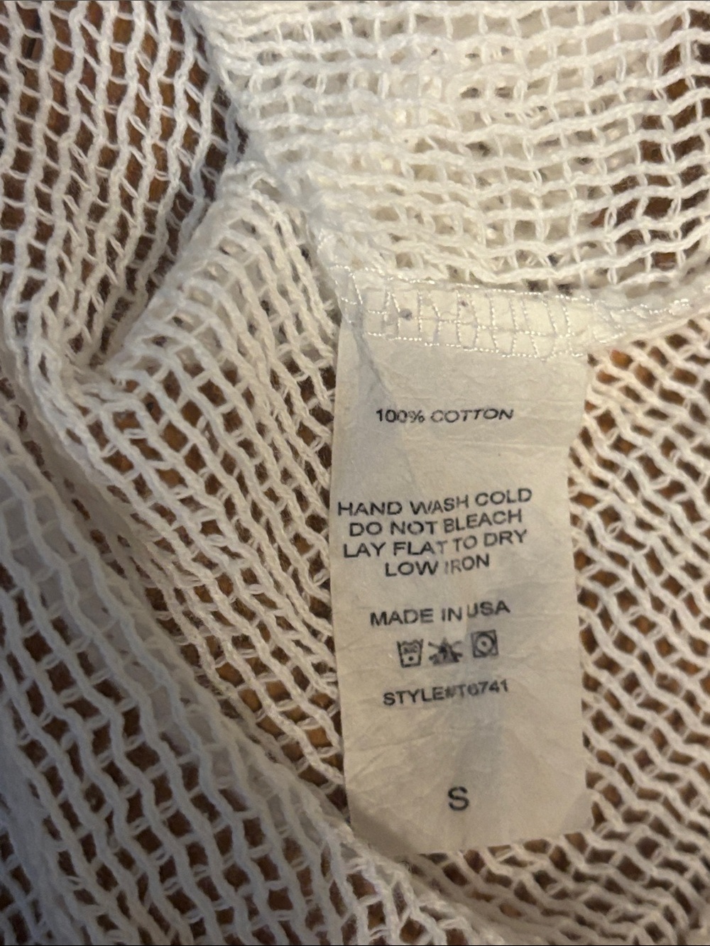 Vintage Havana Cotton Mesh Top Coverup - Picture 4 of 6